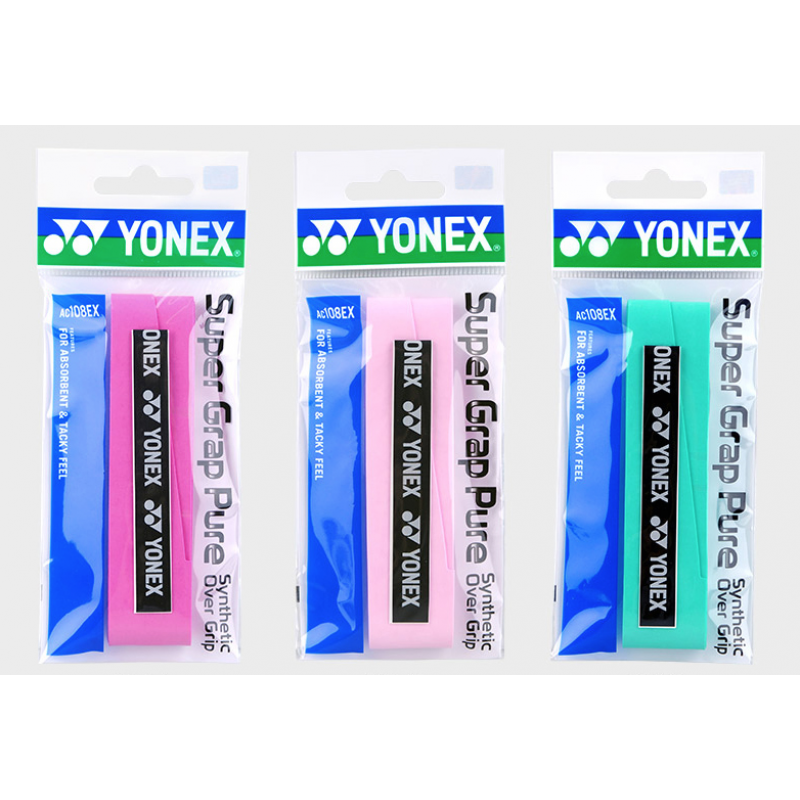YONEX AC108EX SUPER GRAP PURE SYNTHETIC OVER GRIP (5PCS)