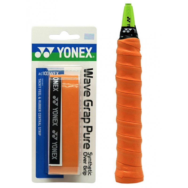 YONEX AC108WEX WAVE GRIP PURE SYNTHETIC OVER GRIP (5PCS)
