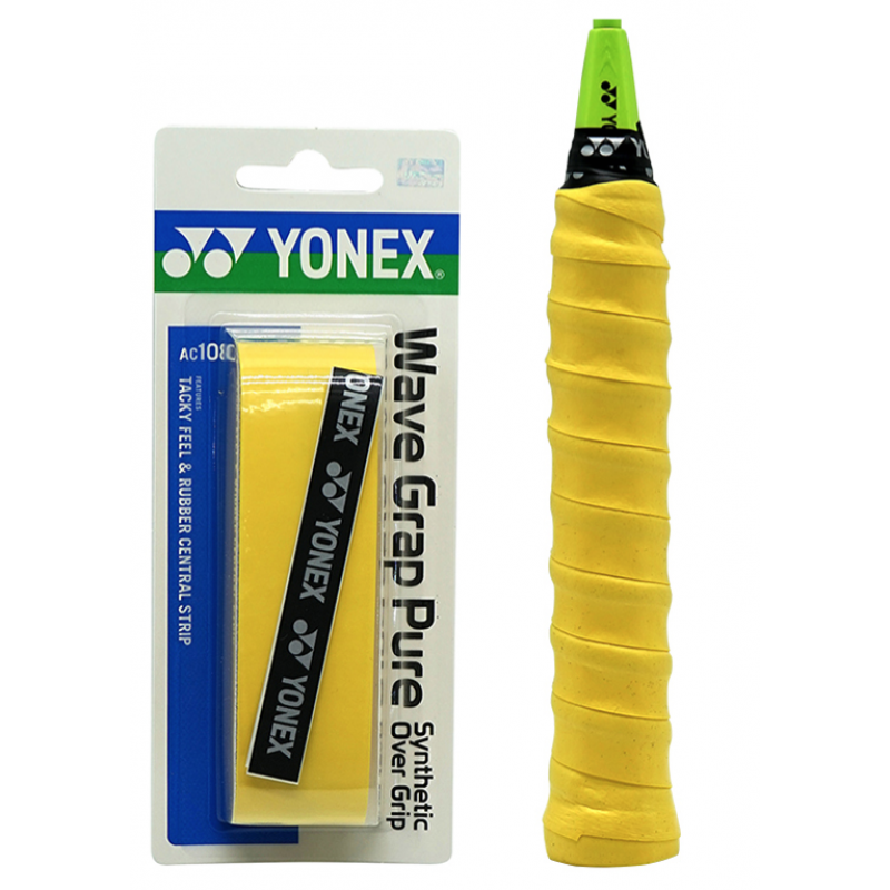 YONEX AC108WEX WAVE GRIP PURE SYNTHETIC OVER GRIP (5PCS)