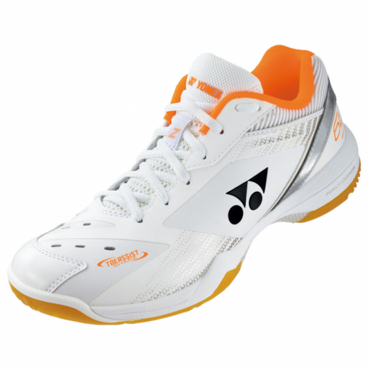 YONEX POWER CUSHION 65 Z 3 WIDE BADMINTON SHOES ( WHITE / ORANGE )